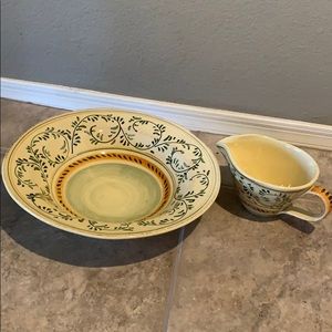Crate & Barrel bowl & gravy boat